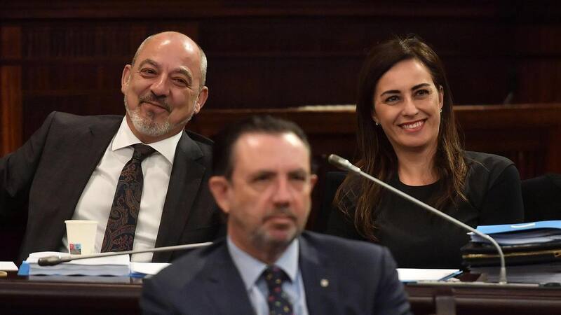 Sergio Rodríguez e Idoia Ribas, diputados de Vox en el Govern Balear.