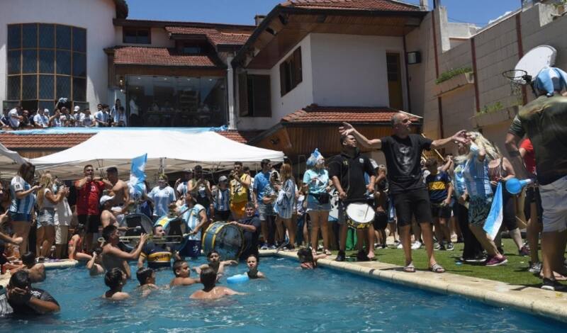 En diciembre la casa se abrió para que los hinchas pudieran disfrutar de los partidos del Mundial.