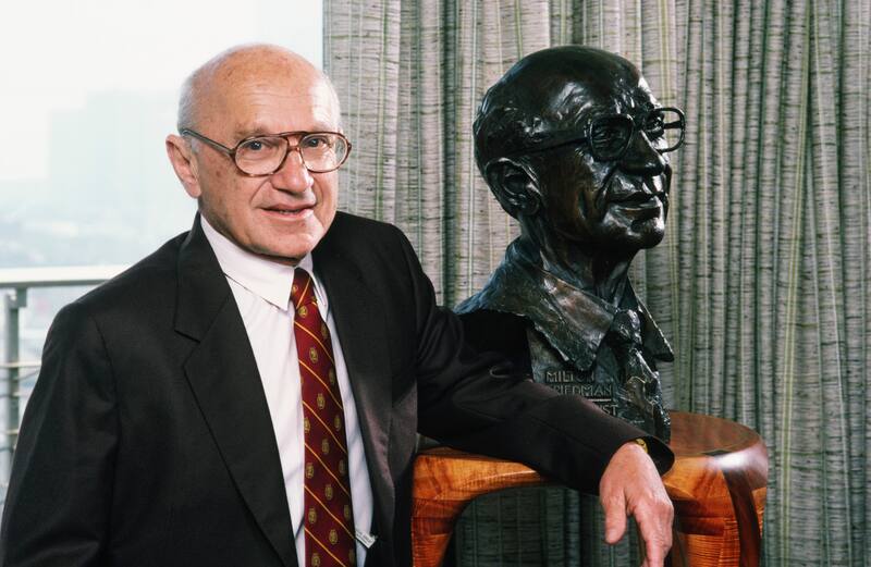Milton Friedman, el fundador de la Escuela de Chicago.