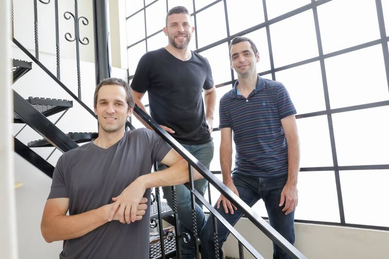 Javier Ailbirt , Guido Hernández y Facundo González., fundadores de The Eye.