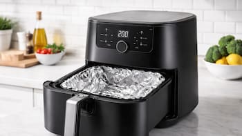 Papel aluminio en la freidora de aire: para qué lo utilizan y por qué recomiendan no hacerlo