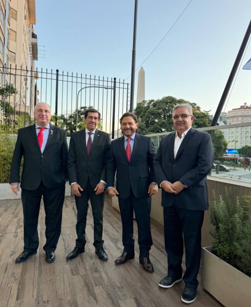 Hugo Passalacqua (Misiones); Carlos Sadir (Jujuy); Raúl Jalil (Catamarca) y Gustavo Sáenz