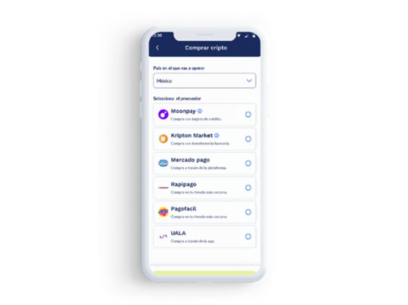 Métodos de pago para comprar Cripto con Xcapit.
