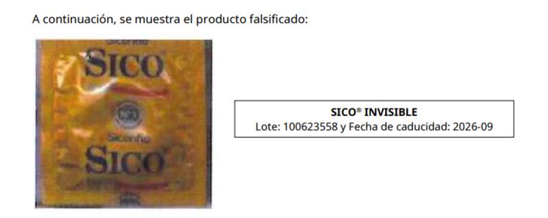 El preservativo que reprobó la COFEPRIS. (Foto: Archivo)