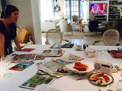 Qué hay en la mesa de desayuno de Scioli y Rabolini