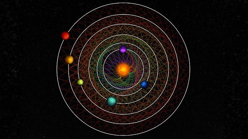 Así grafican los científicos al nuevo sistema solar "perfecto". Fuente: Archivo
