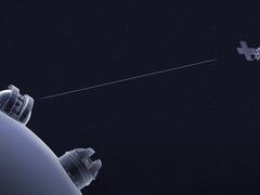 Una nave espacial detectó una señal láser a 450 millones de kilómetros de distancia