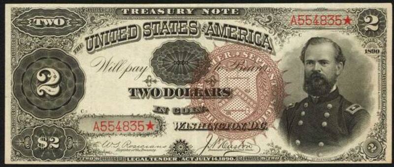 El billete de 2 dólares por el que los coleccionistas pagan hasta USD 4500. Foto: https://oldcurrencyvalues.com/