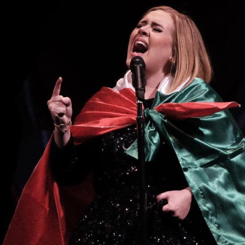 Adele antes de hacer dieta. Fuente: Instagram Adele.