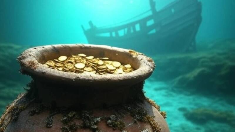 Hallaron mil monedas de oro y plata en la costa atlántica de Florida. Fuente: archivo.