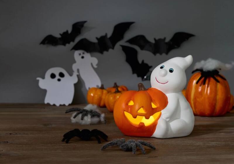 Llegan a Lidl los faroles LED con forma de calabaza. (Fuente: Lidl).