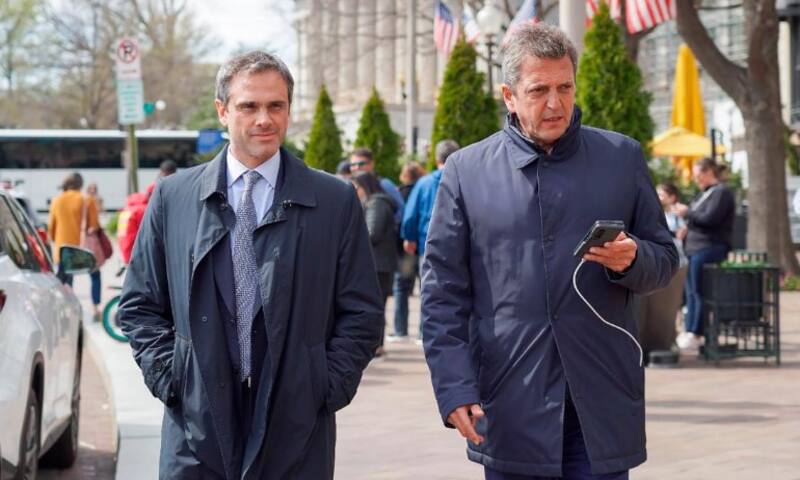 Guillermo Michel con Sergio Massa en Washington DC