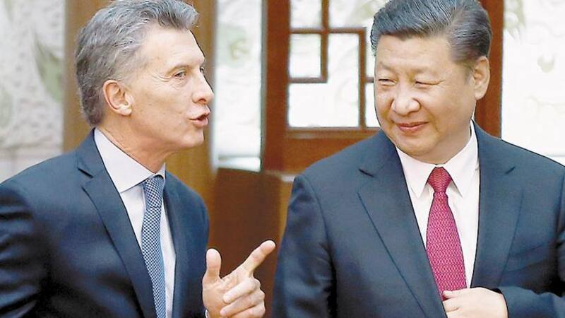 Mauricio Macri, con Xi Jinping, en el último encuentro que mantuvieron