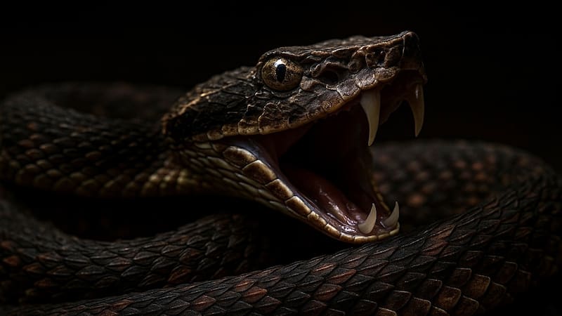 Terror en el reino animal: reapareció la serpiente más poderosa de Asia tras largas décadas extinta.