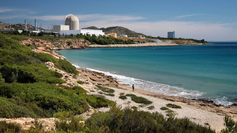 Central Nuclear de Vandellós. Vista desde la plataforma de observación en 2013.
