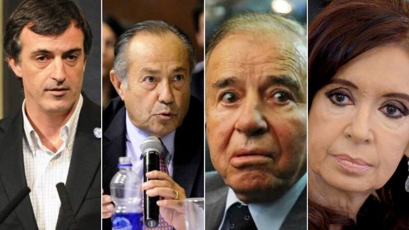 Adolfo Rodríguez Saá, Carlos Menem y Cristina Kirchner, los expresidentes que ocuparán una banca en el Senado.