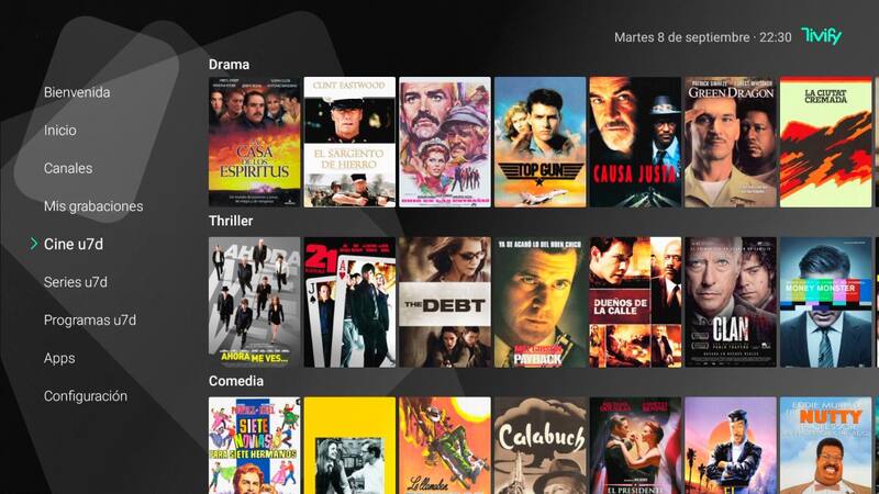 Tivify cuenta con más de 80 canales, incluyendo TDT. (Fuente: Tivify)