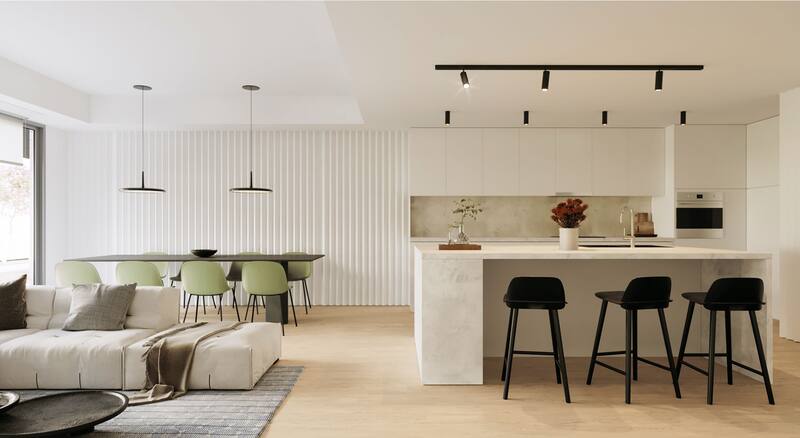 Comedores y cocinas amplias y luminosas