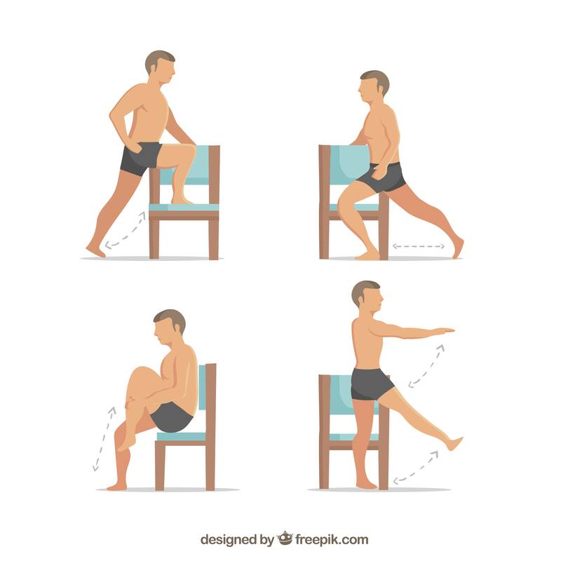 Realizar una serie de ejercicios previos a irte a dormir, hará que los músculos se relajen y no aparezcan calambres nocturnos. (Fuente: Freepik).