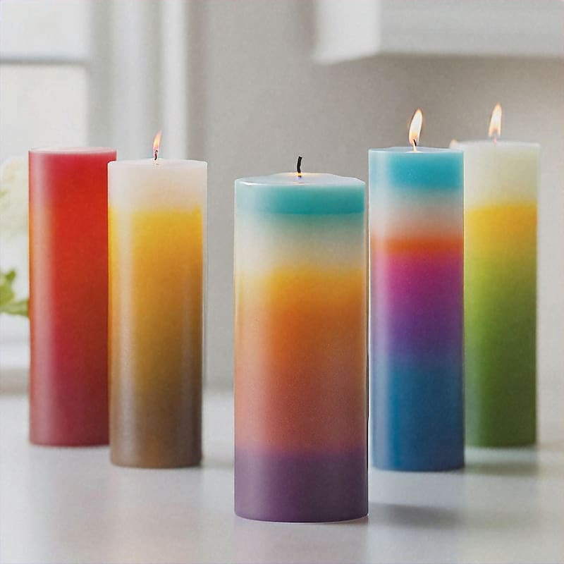 Velas de los 7 colores. Fuente: Shutterstock.