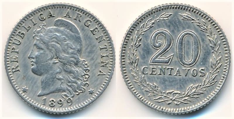 La moneda de 20 centavos que los coleccionistas buscan. (Fuente: Foronum.com)