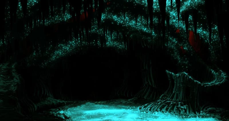 La cueva luminosa se encuentra en Waitomo.