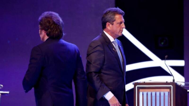 Sergio Massa y Javier Milei protagonizarán el próximo domingo el último debate antes del balotaje