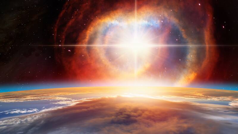 Detectan dos estrellas condenadas a colisionar: causarán una explosión sin precedentes que cambiara el universo entero.