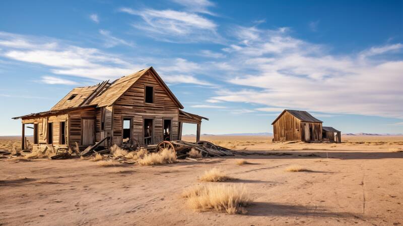 En el árido desierto de Mojave, en California, existe un pequeño pueblo llamado Saltdale.