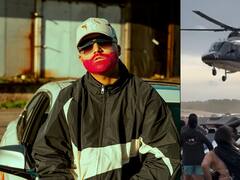 Pánico en Pinamar: así fue el peligroso momento en que el cantante Perro Primo aterrizó un helicóptero en la playa