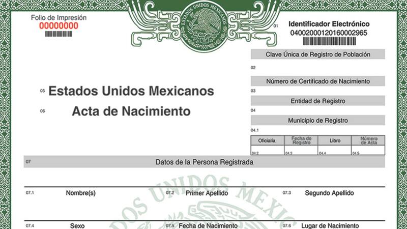 Así puedes obtener tu acta de nacimiento en línea. Fuente: Gobierno de México.
