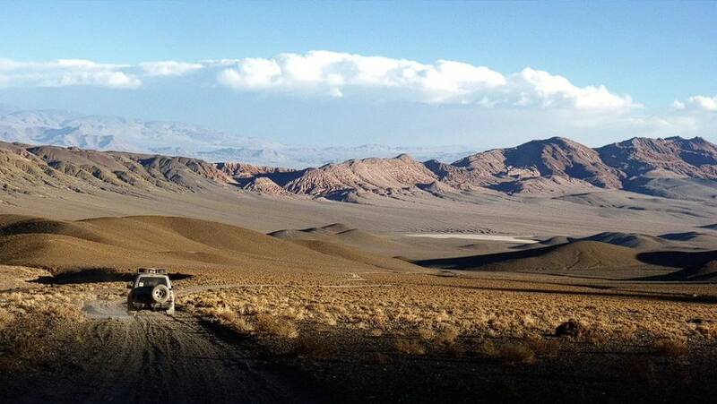 Vista de la Cordillera de los Andes, Argentina.