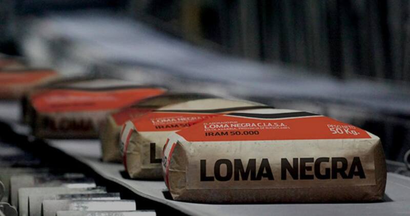 Loma Negra produce una de cada dos bolsas de cemento que se producen en la país