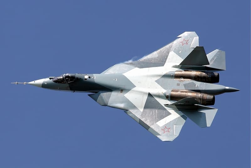 El Su-57 es un avión de combate ruso que podría poner infiltrarse en la defensa de Occidente. Fuente: ODIN.
