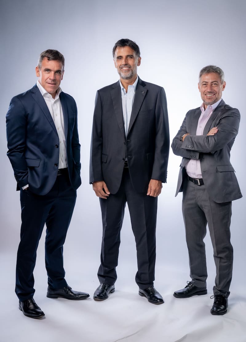 Martín Galdeano (Ford); Manuel Mantilla (Mercedes-Benz); y Pablo Caputto (Naranja X).