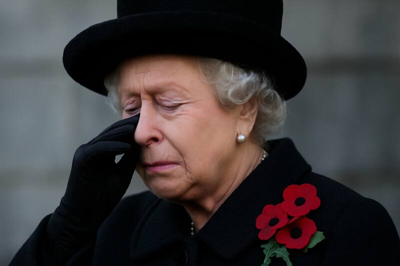 Ilustración del la reina Isabel II. Fuente: Archivo.,