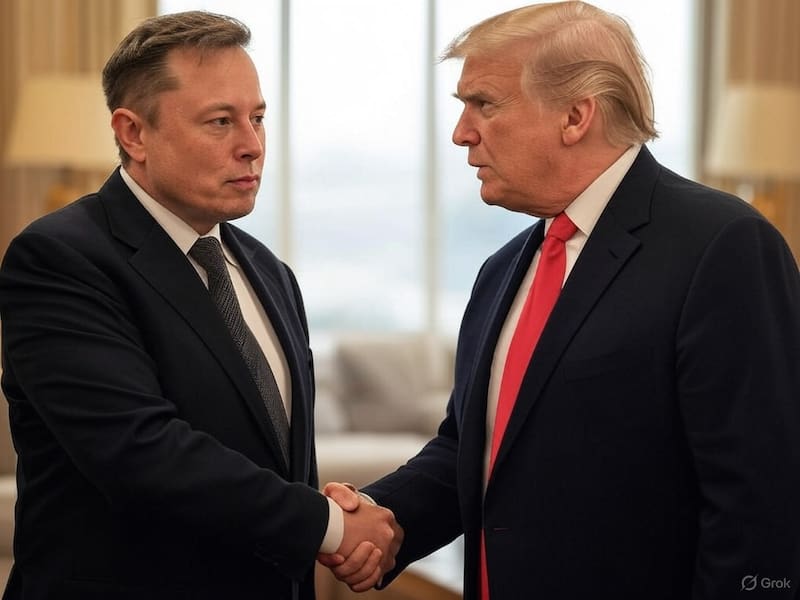 Elon Musk y Donald Trump. (Fuente: archivo).