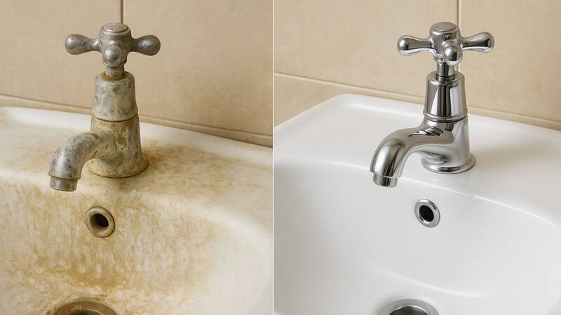 Ni vinagre ni bicarbonato: la mejor forma de sacar el sarro de las canillas para siempre.