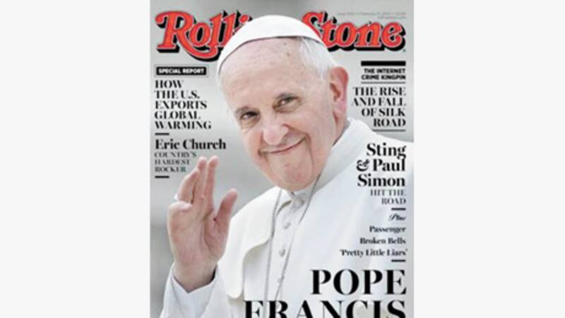 La tapa de Rolling Stone con la imagen de Francisco, que se publicará el viernes en EE.UU.