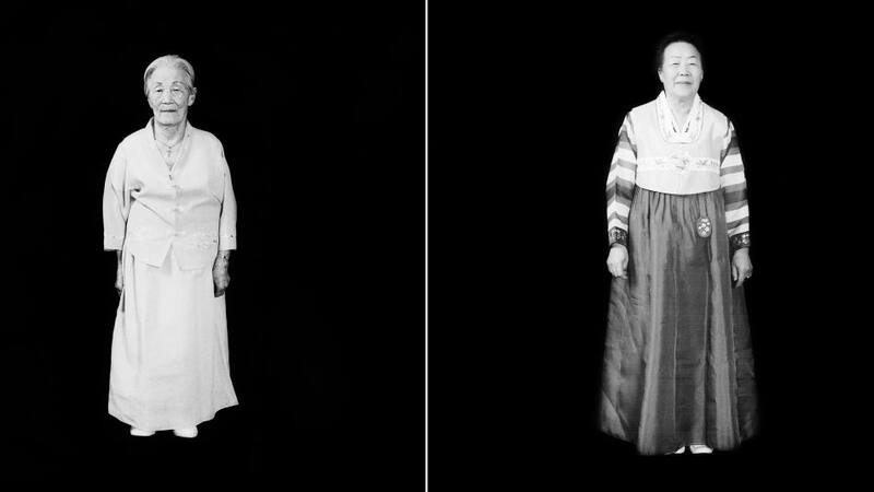 Dos obras del coreano Jinhyun Cha de la serie "Retratos 108" que se podrán ver en el Conti.