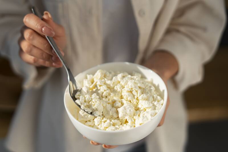 El queso requesón es un alimento lleno de nutrientes (Fuente: Freepik)