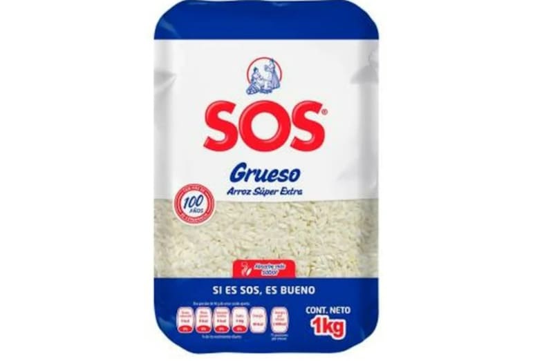 El arroz SOS se destaca por su bajo costo y calidad sobresaliente. Fuente: super.walmart.com.mx