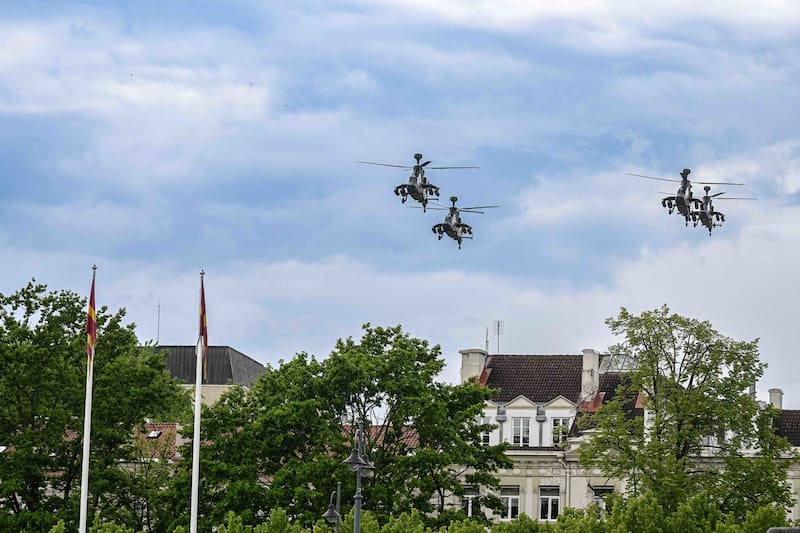 Helicópteros de la fuerza áerea en Lithuania. Fuente: Ministry of National Defence of the Republic of Lithuania.