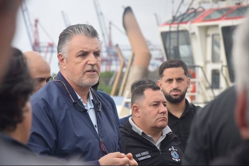 Mariano Moreno, secretario general del Centro de Patrones y Oficiales Fluviales, de Pesca y de Cabotaje Marítimo.