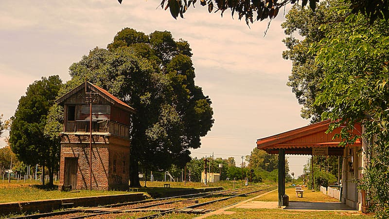 Estación de trenes en Cortínez, un pueblito rural con mucho que ofrecer