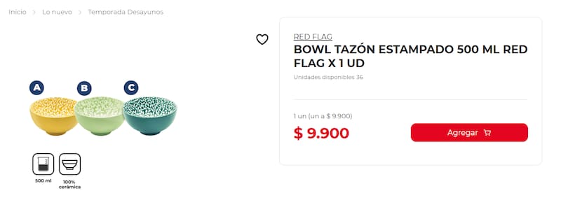 El tazón que vende Tiendas D1 se ha convertido en uno de los artículos más buscados por los compradores.