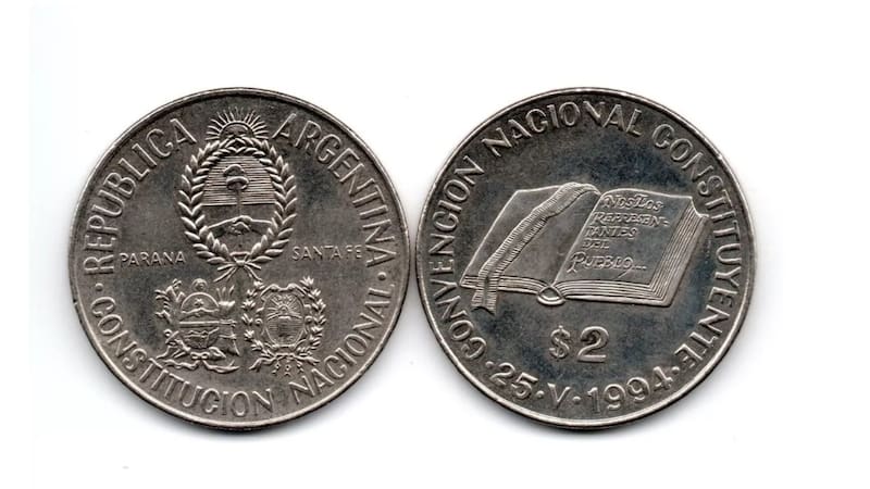 La moneda fue acuñada en 1994.