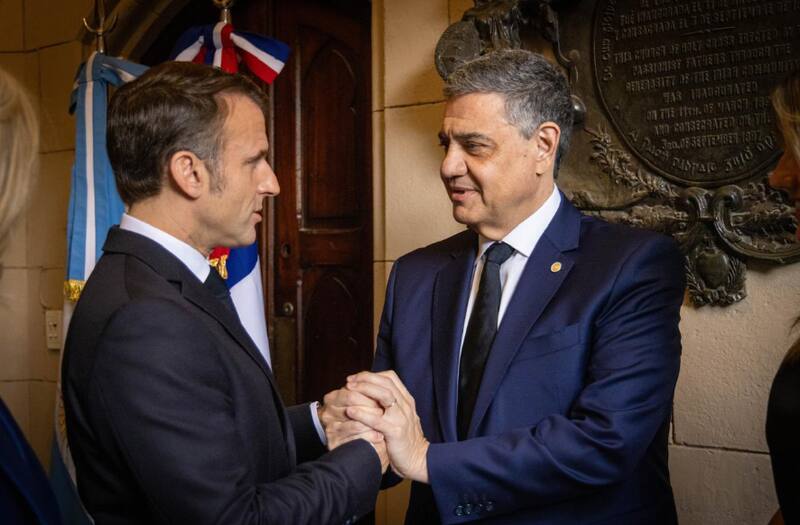 Emmanuel Macron se encuentra de visita en la Argentina. (Foto: Gobierno de la Ciudad de Buenos Aires).