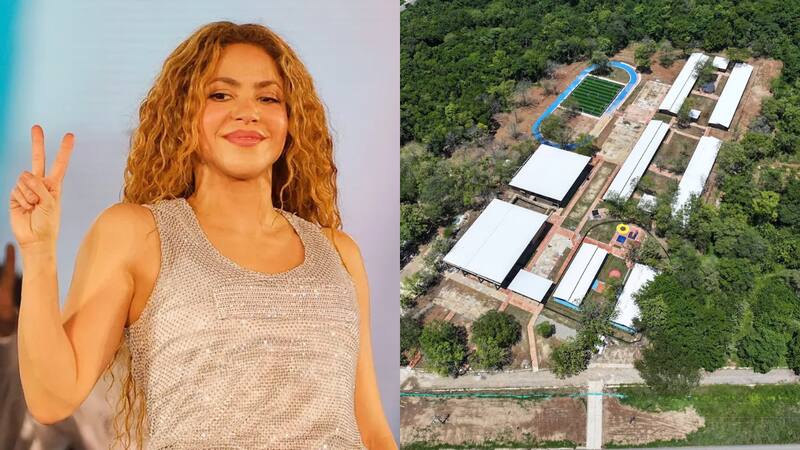 Shakira celebra la finalización del megacolegio Pies Descalzos en Tibú, Catatumbo. Vista aérea del complejo que atenderá a más de 1200 estudiantes.