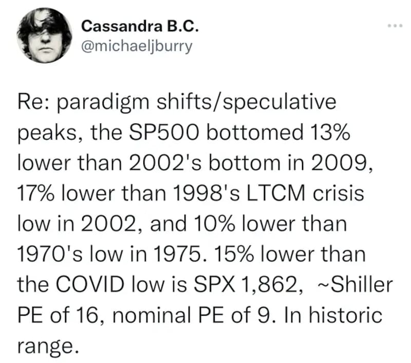 La primera advertencia de Michael Burry.